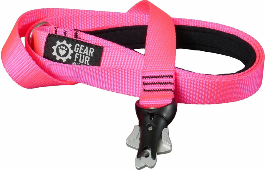 5' Pink Single Flat Webbing Leash